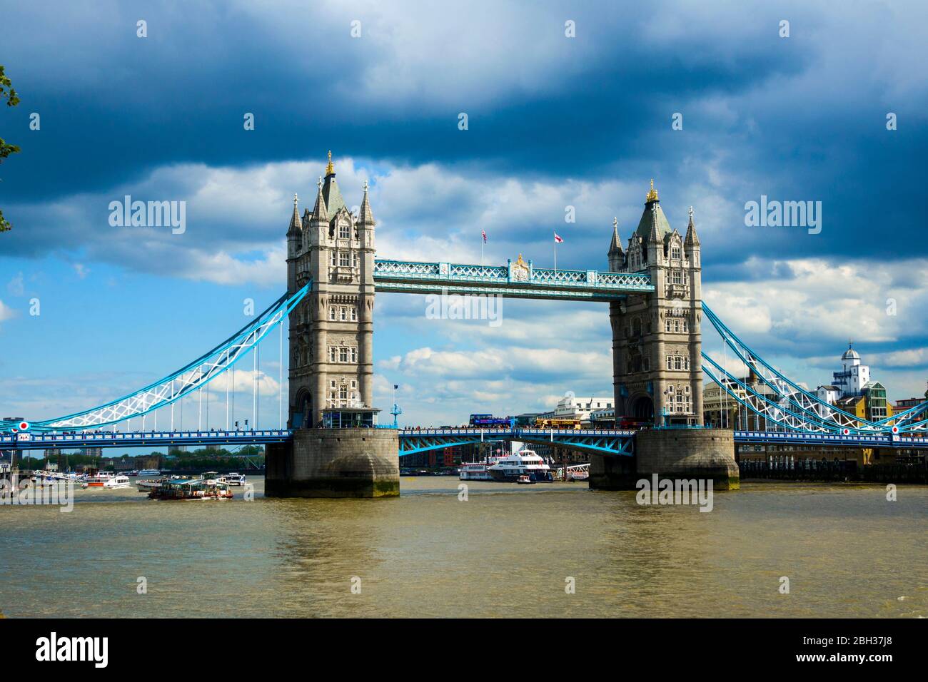 Tower Bridge London England United Kingdom Capital River Thames UK Europe EU Stock Photo