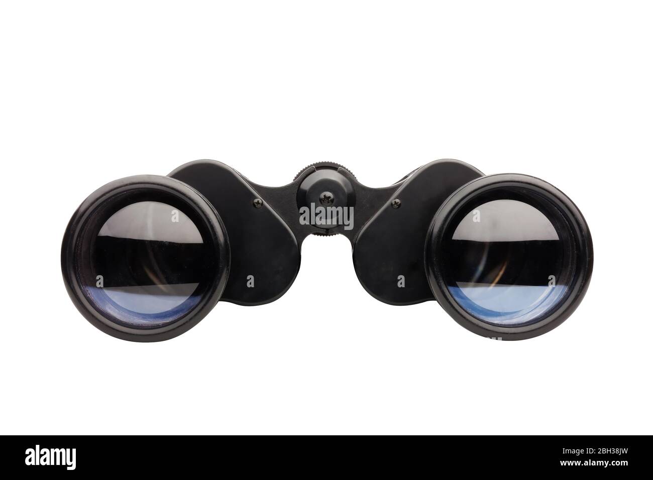 binoculars front view isolated on white Stock Photo - Alamy