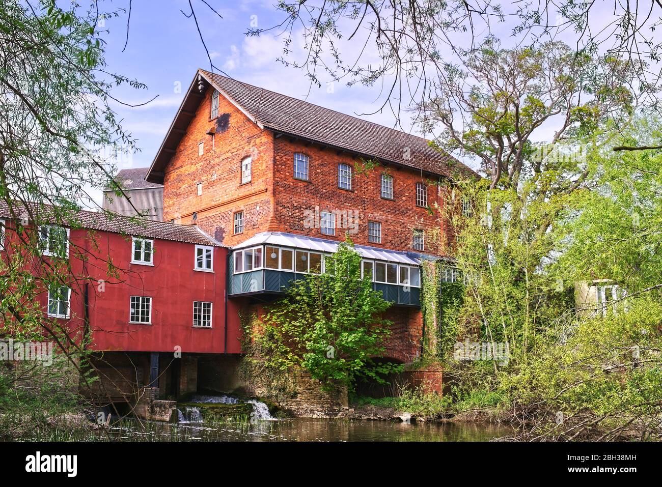 The Mill Theatre at Sharnbrook, Bedfordshire, UK is the home of an amateur theatrical society Stock Photo