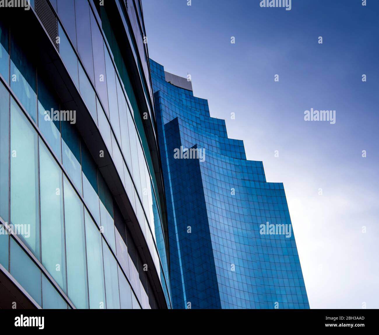 Sunlight reflect on glass of modern building Stock Photo - Alamy