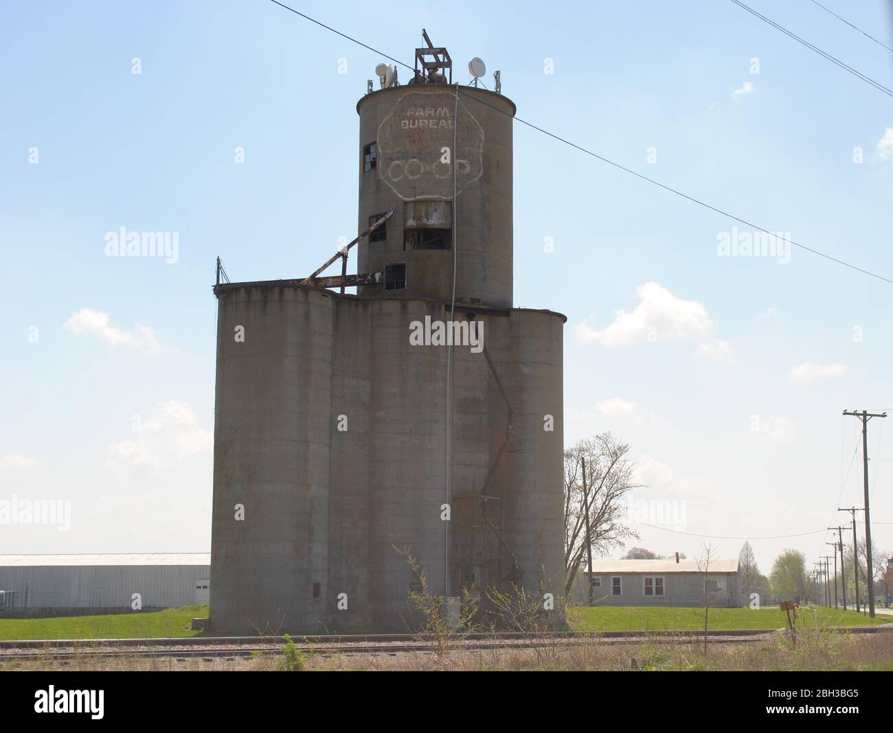 grain elevator Stock Photo