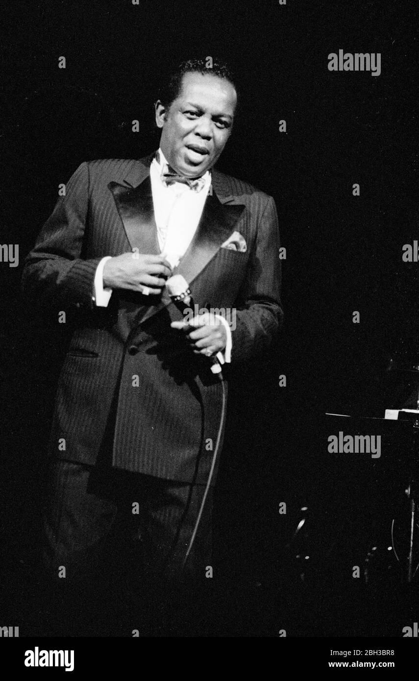 Lou Rawls, Royal Albert Hall, London, 02.90. Stock Photo