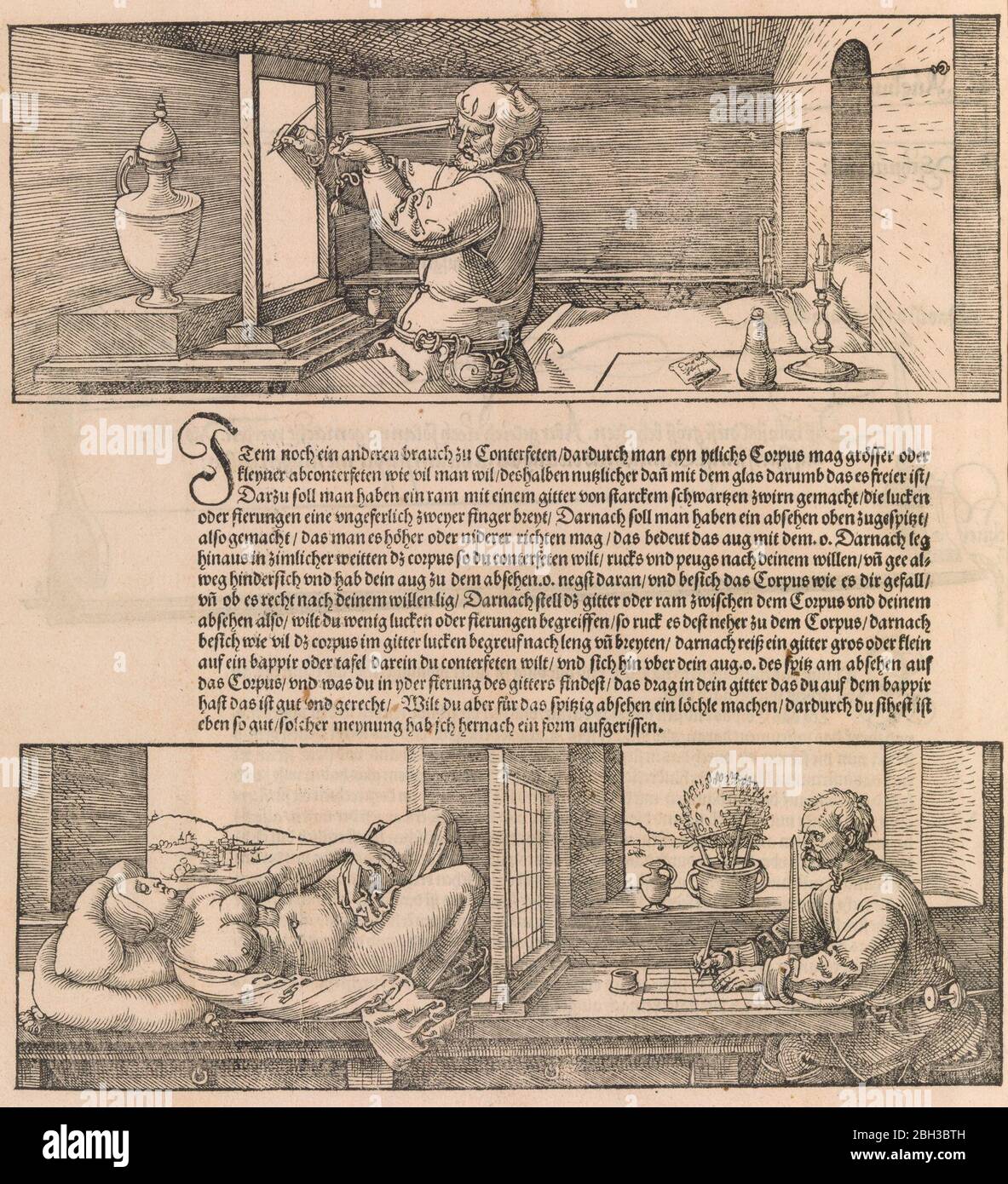 Underweysung der Messung (Nuremberg, 1538), 1538, 1527, 1532. Stock Photo