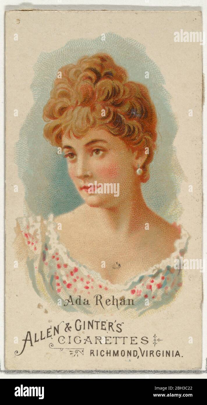 Ada R. Allen Ada Rehan, from World's Beauties, Series 1 (N26) for Allen & Ginter ...