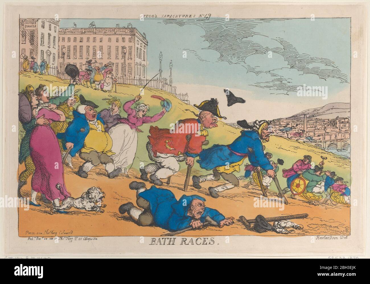 Bath Races, November 20, 1810. Stock Photo