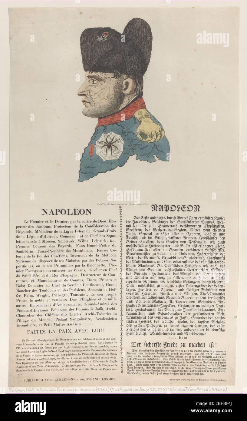 Napoleon, March 1814?. Stock Photo