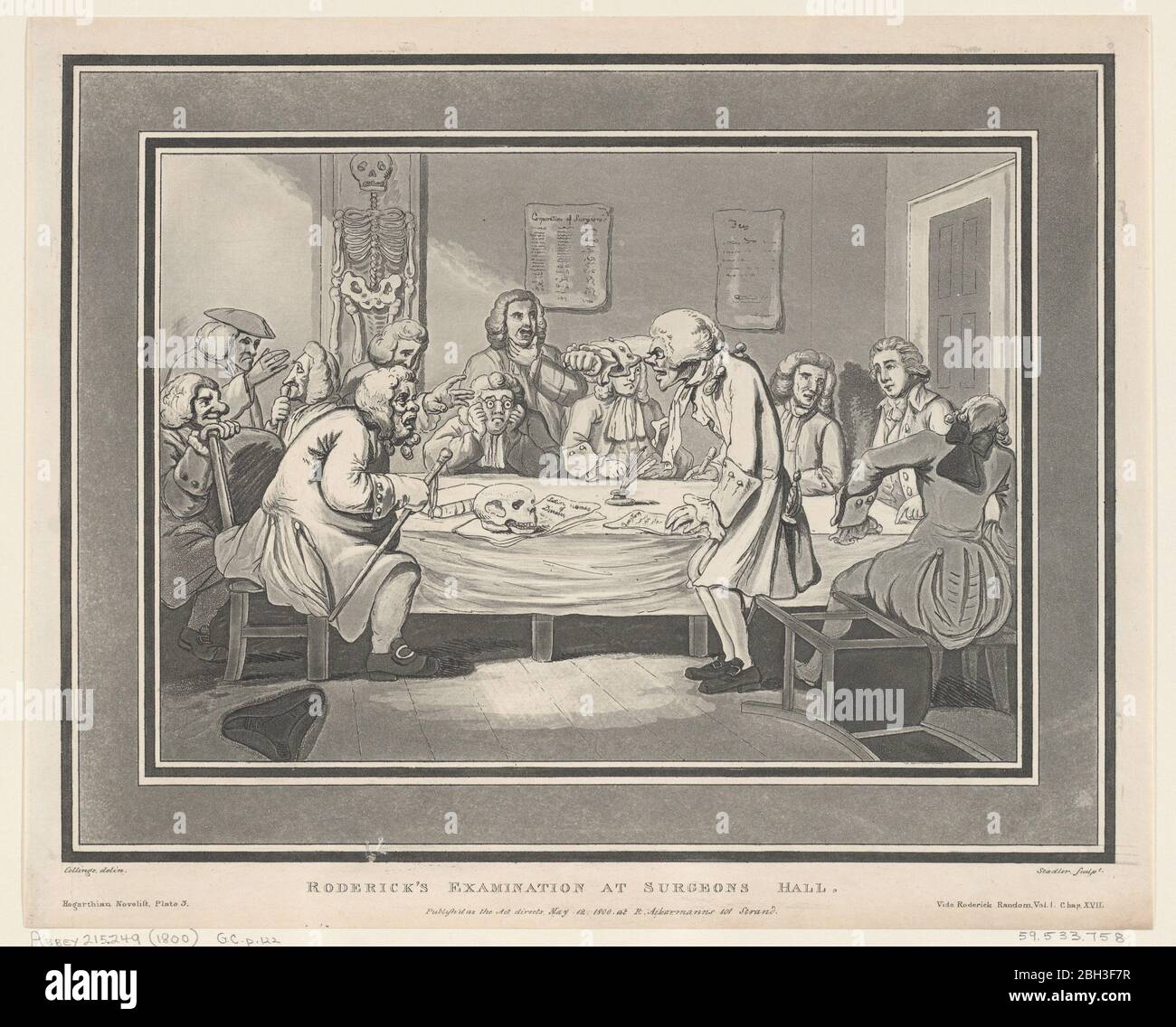 Roderick's Examination at Surgeon's Hall, May 12, 1800. Stock Photo