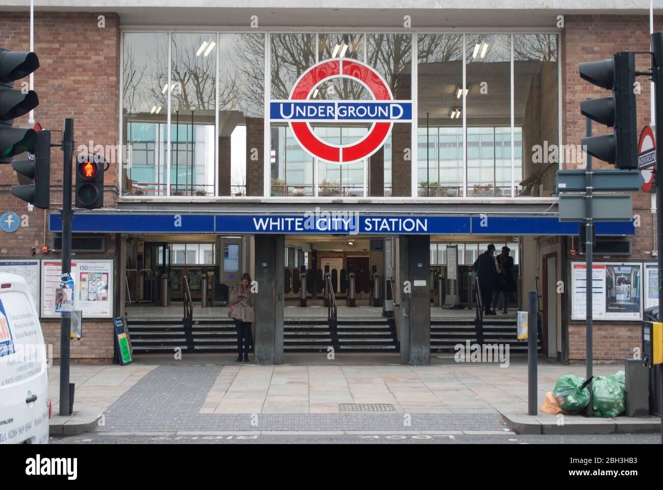 1930s Art Deco Architecture White City Underground Station, Wood Lan