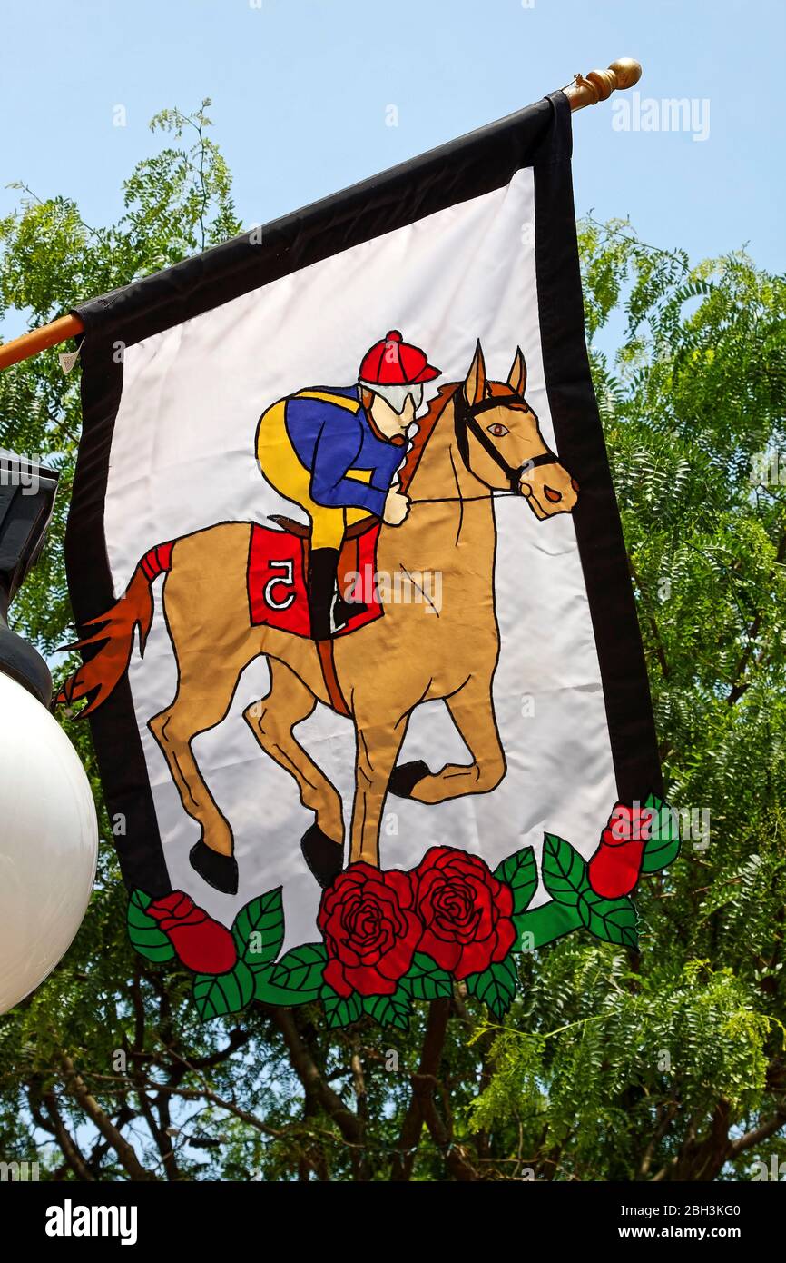 Run for the Roses Banner, Kentucky Derby Decorations, Kentucky