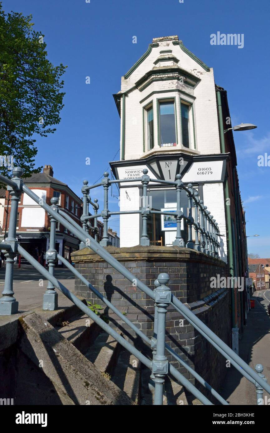 Steps on the junction of St Benedict's Street and Westwick Street