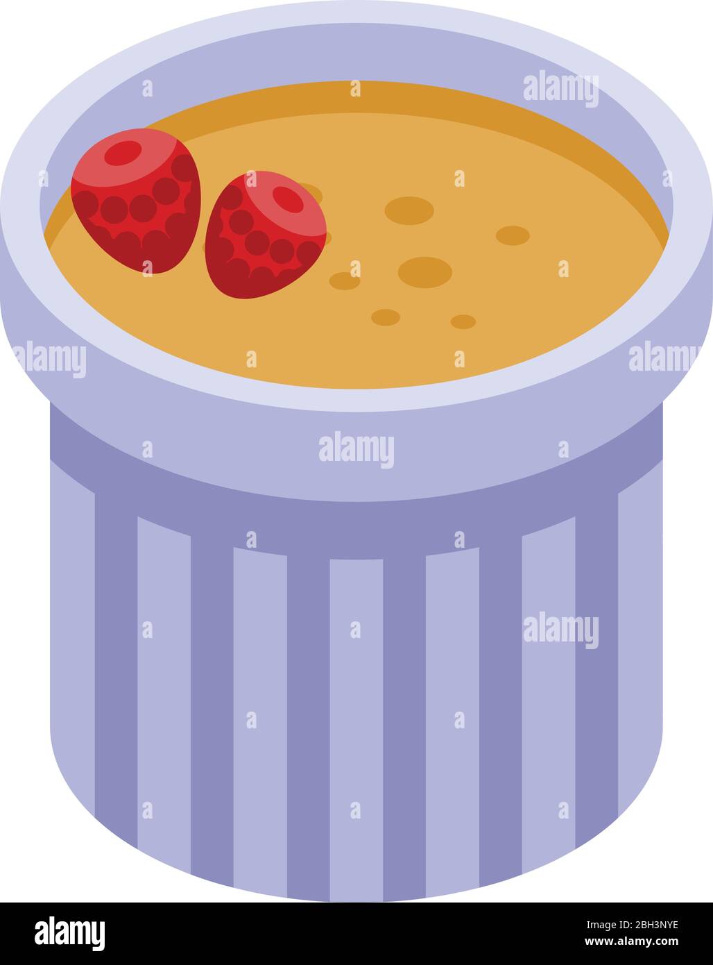 French fresh smoothie icon, isometric style Stock Vector