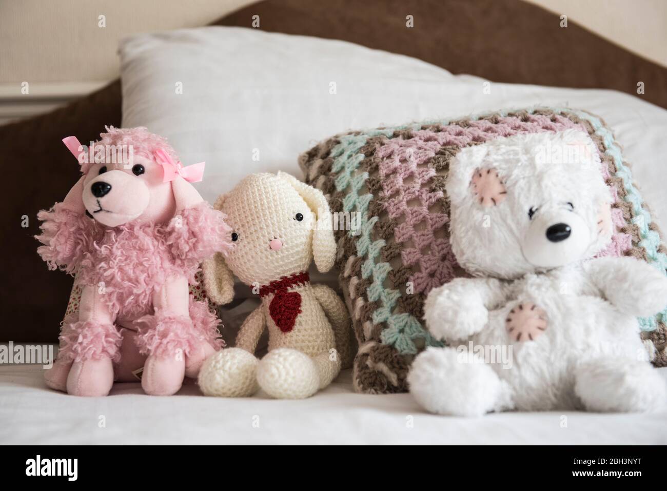 Bed stuffed animals hi-res stock photography and images - Alamy