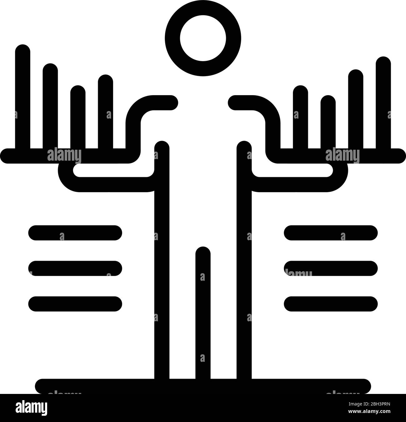 Recruiter graph chart icon, outline style Stock Vector Image & Art - Alamy