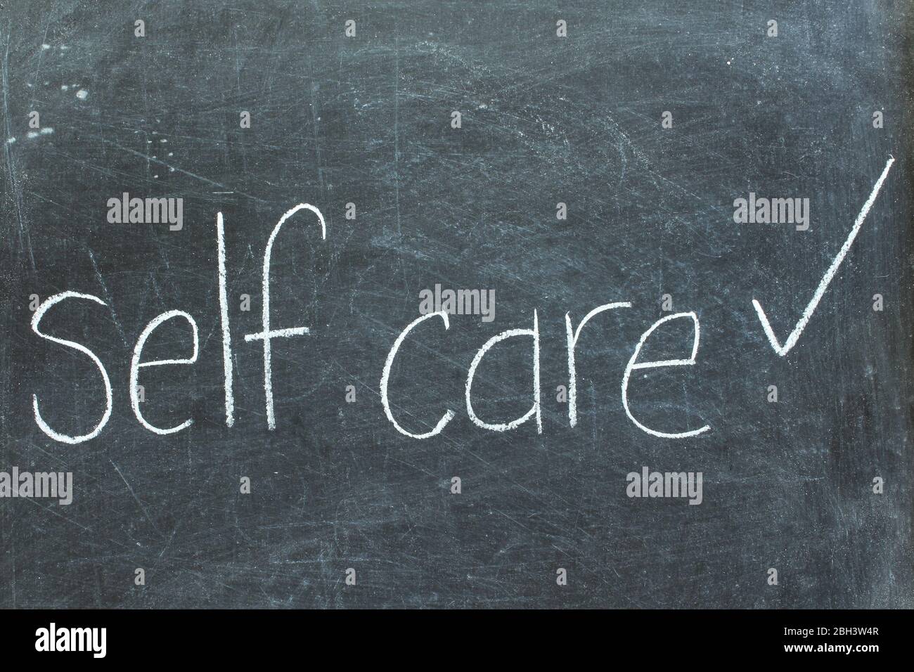 Self care education Stock Photo