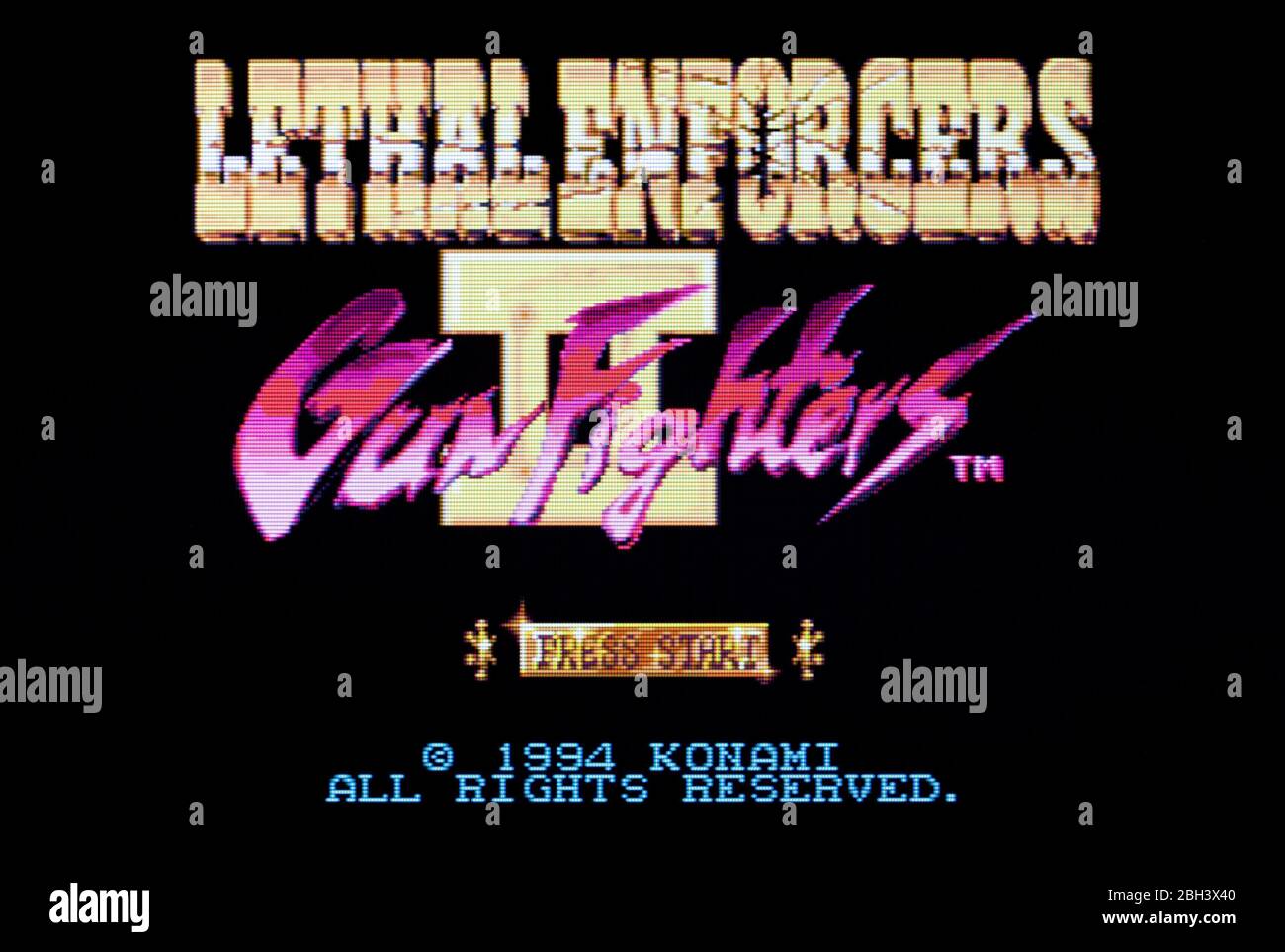 Lethal Enforcers II 2 Gun Fighters - Sega Genesis Mega Drive - Editorial use only Stock Photo