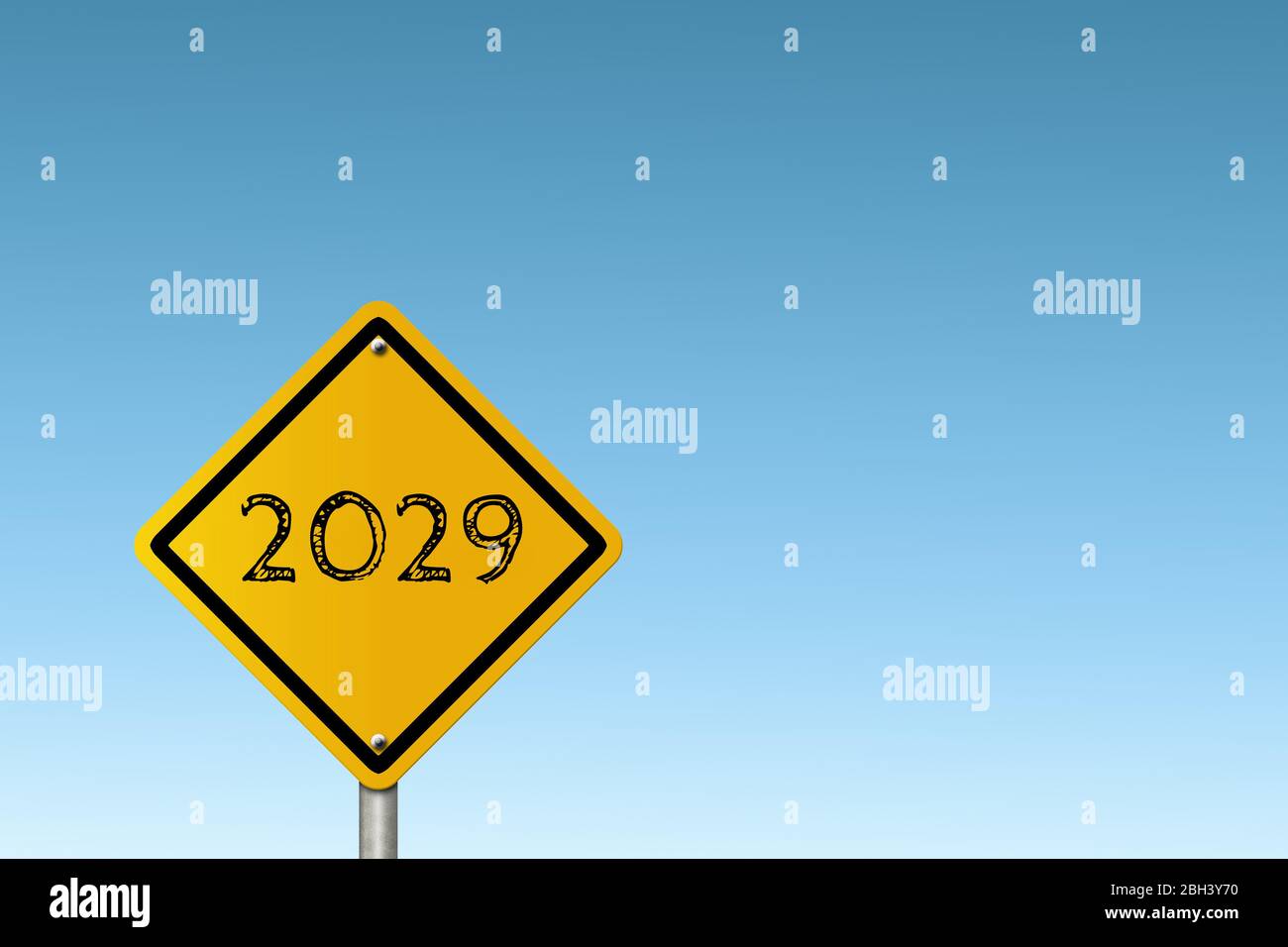 2029 New Year Concept Stock Photo