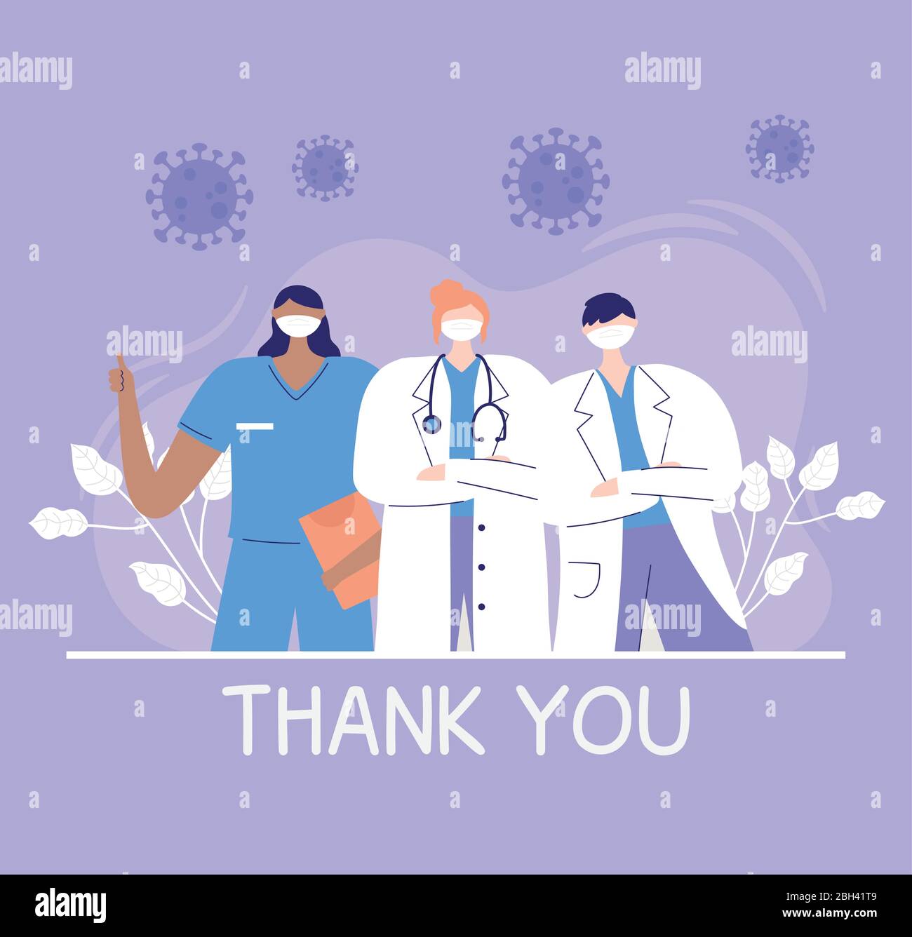 thank you doctors and nurses, physicians and nurse staff hospital team ...