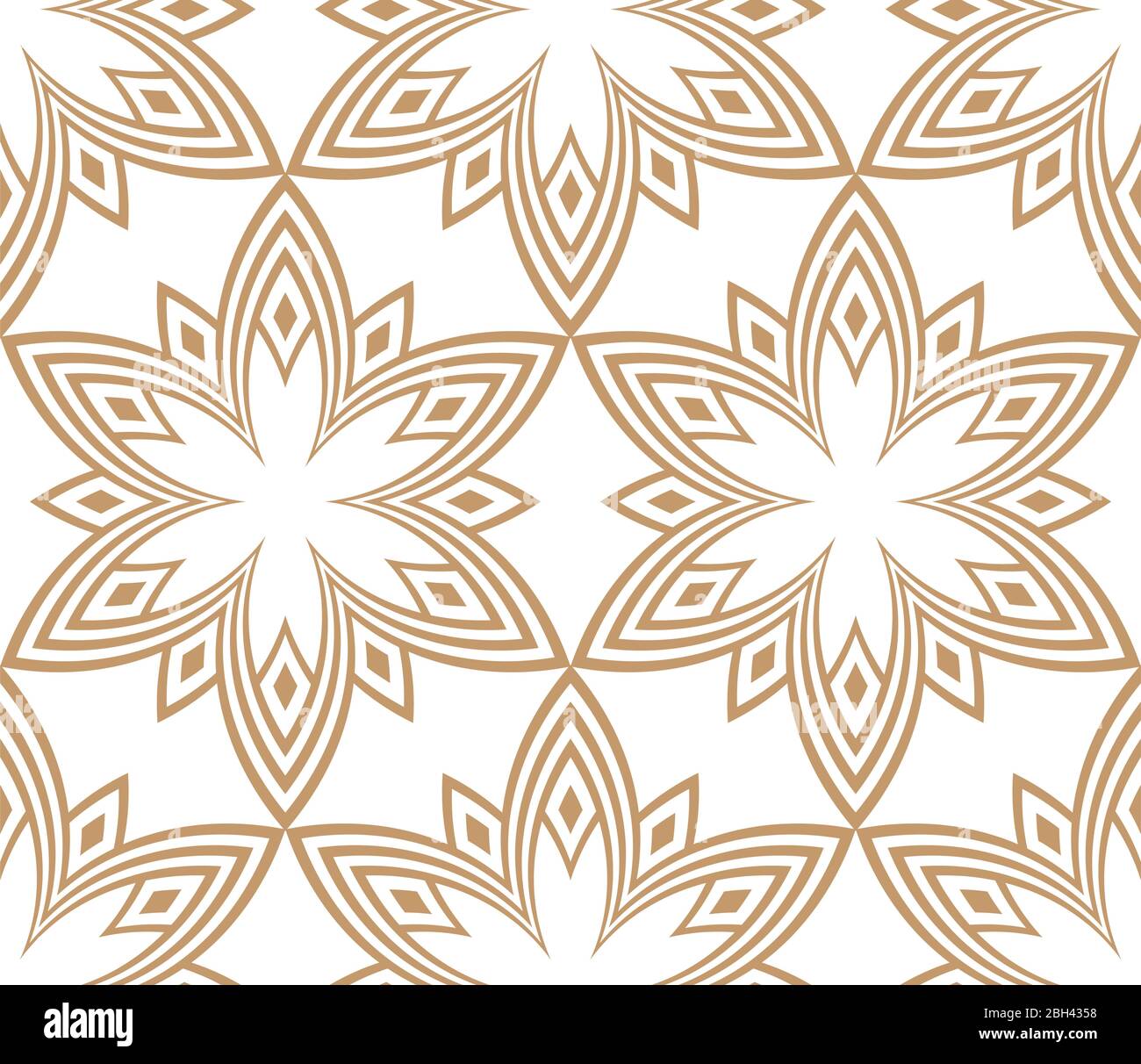 American symbol art linear flower sign pattern Stock Vector