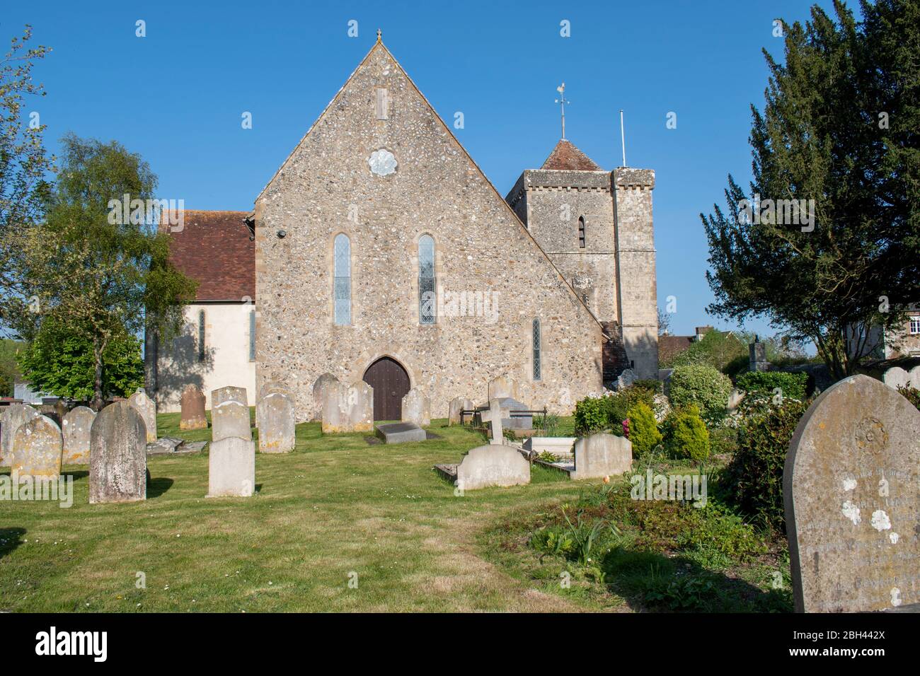St Mary's Church in the village of Climping West Sussex is an old
