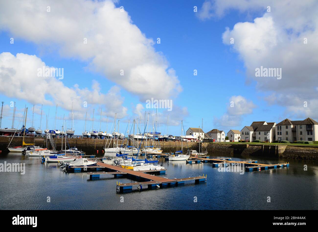Tayport harbour, Scotland Stock Photo