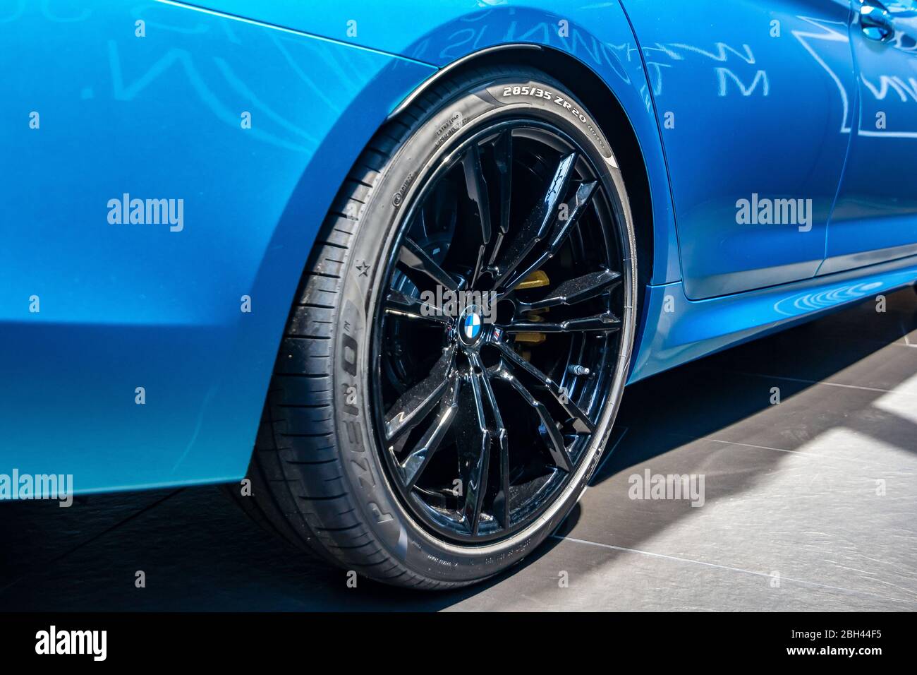 BMW M5 competition wheel, Michelin tire.BMW Welt, Munich, Germany, March  2020 Stock Photo - Alamy