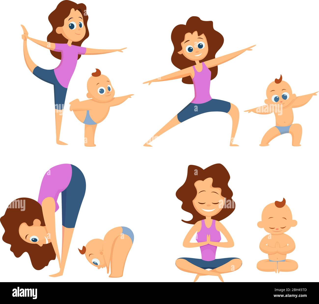 Kid mom yoga hi-res stock photography and images - Page 2 - Alamy