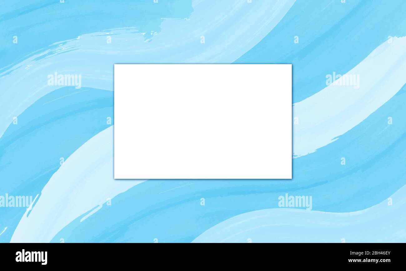 Shades of light blue pastel watercolor background with wavy