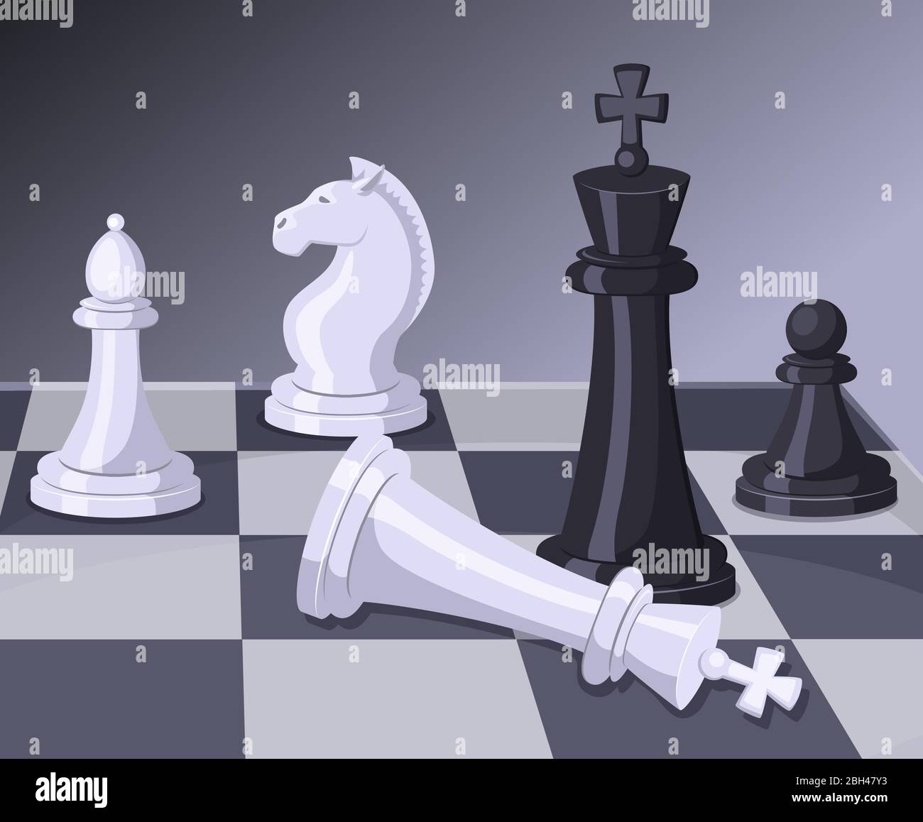 Chess checkmate vector image 11127859 Vector Art at Vecteezy