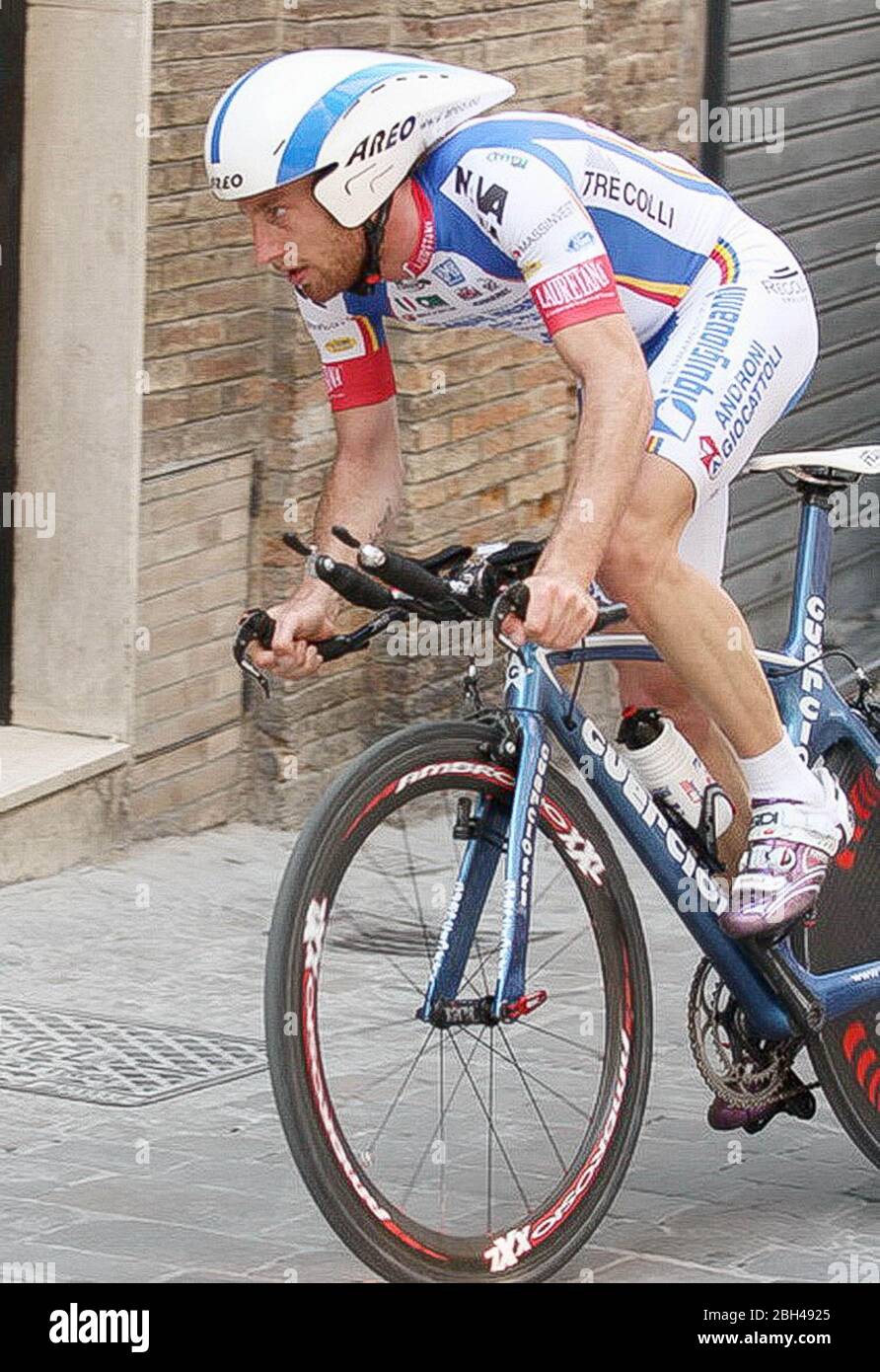 Francesco Ginanni of Serramenti PVC Diquigiovanni-Androni Giocattoli  the Tirreno Adriatico 2009, Stage 5 cycling race,Loreto - Macerata (ITT) (30 Km) on March 15, 2009 in Macerata, Italie - Photo Laurent Lairys / DPPI Stock Photo
