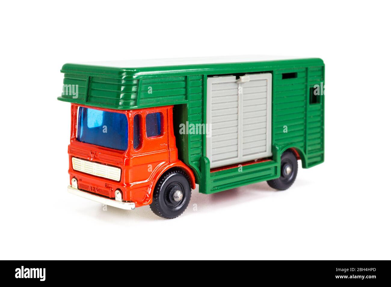 Lesney Products Matchbox model toy car 1-75 series no.17 AEC Horse Box Stock Photo
