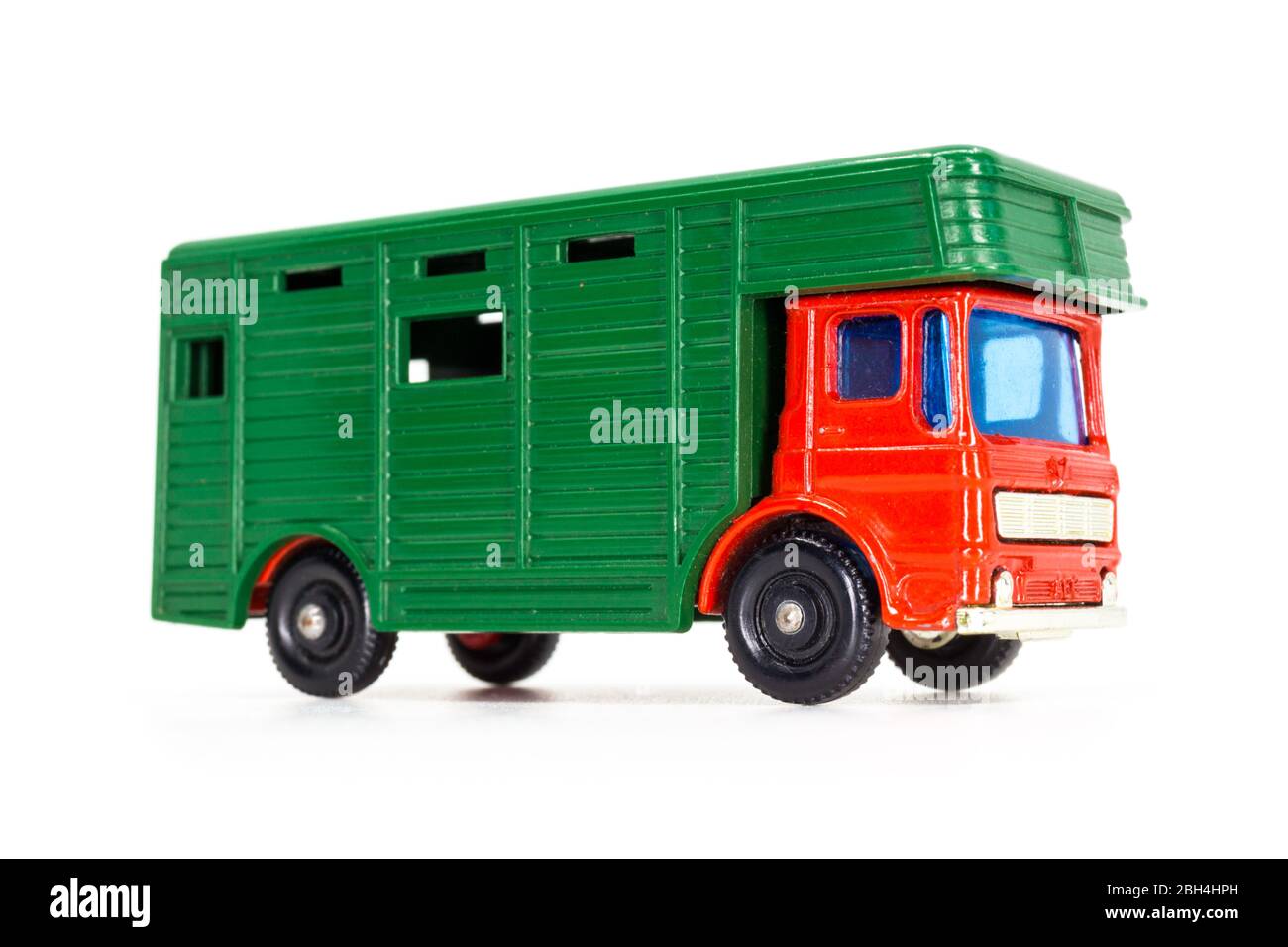 Lesney Products Matchbox model toy car 1-75 series no.17 AEC Horse Box Stock Photo