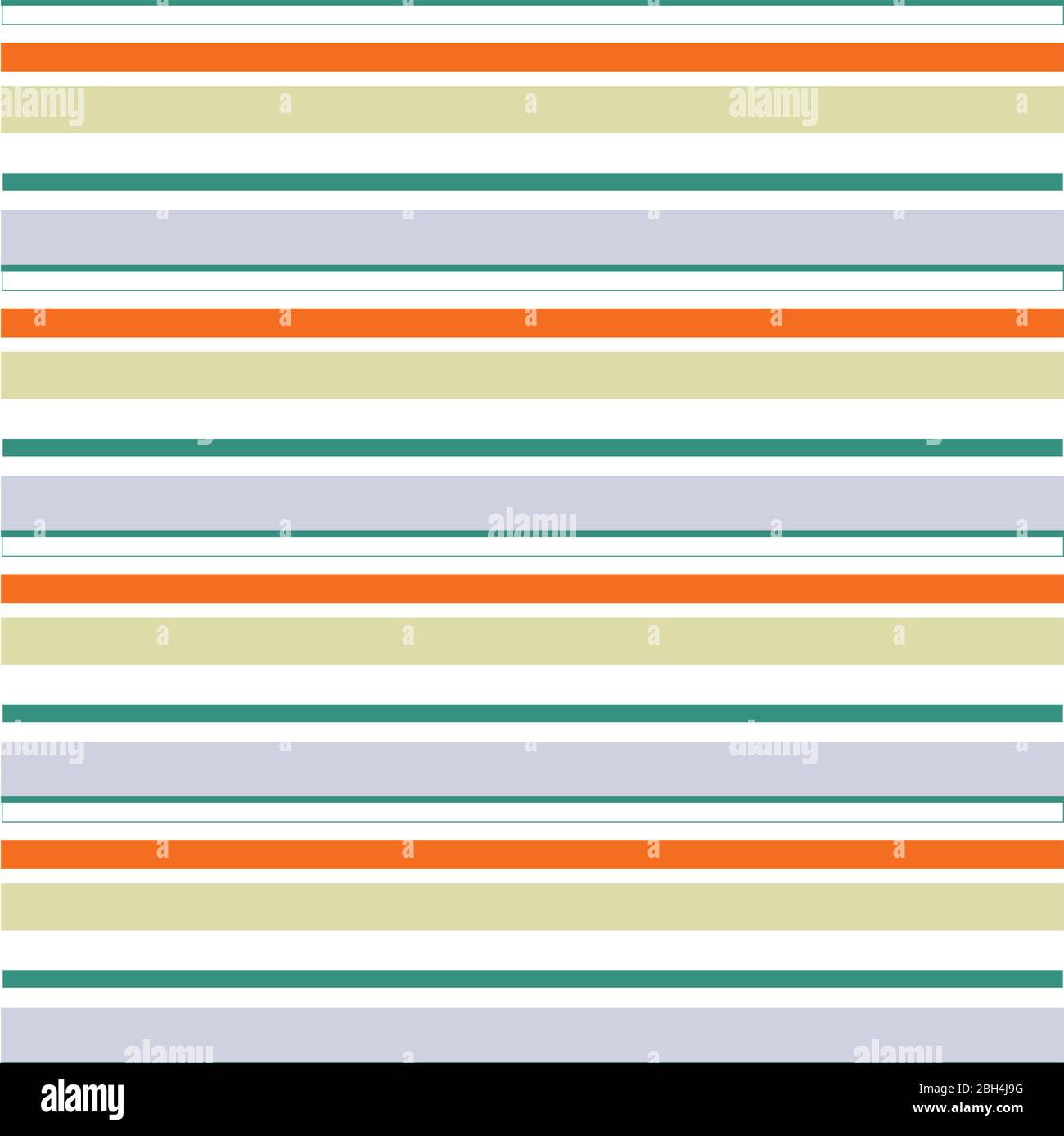 Abstract vector striped seamless pattern with colored horizontal paralel stripes. Colorful pastel background Stock Vector