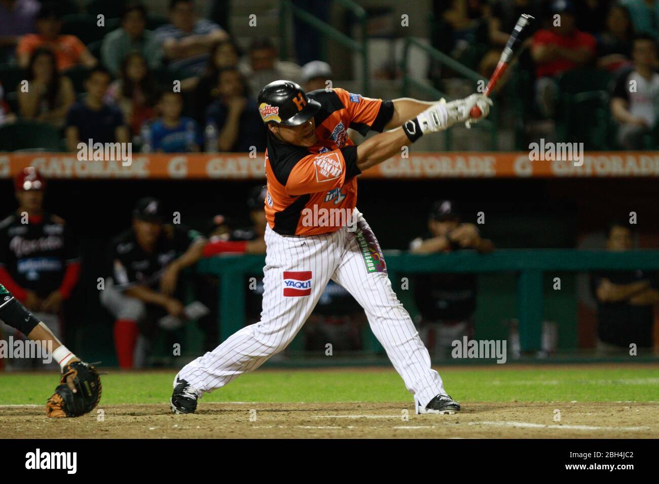 Carlos Rodrigez,durante el tercer juego de la serie de el partido Naranjeros de Hermosillo vs Venados de Mazatlan Sonora en el Estadio Sonora. 10 noviembre 2013. Liga Mexicana del Pacifico (MLP) .   third game in the series of the match Naranjeros de Hermosillo vs Venados de Mazatlan Sonora at the Estadio Sonora. November 10, 2013. Mexican Pacific League (MLP)  ... Stock Photo