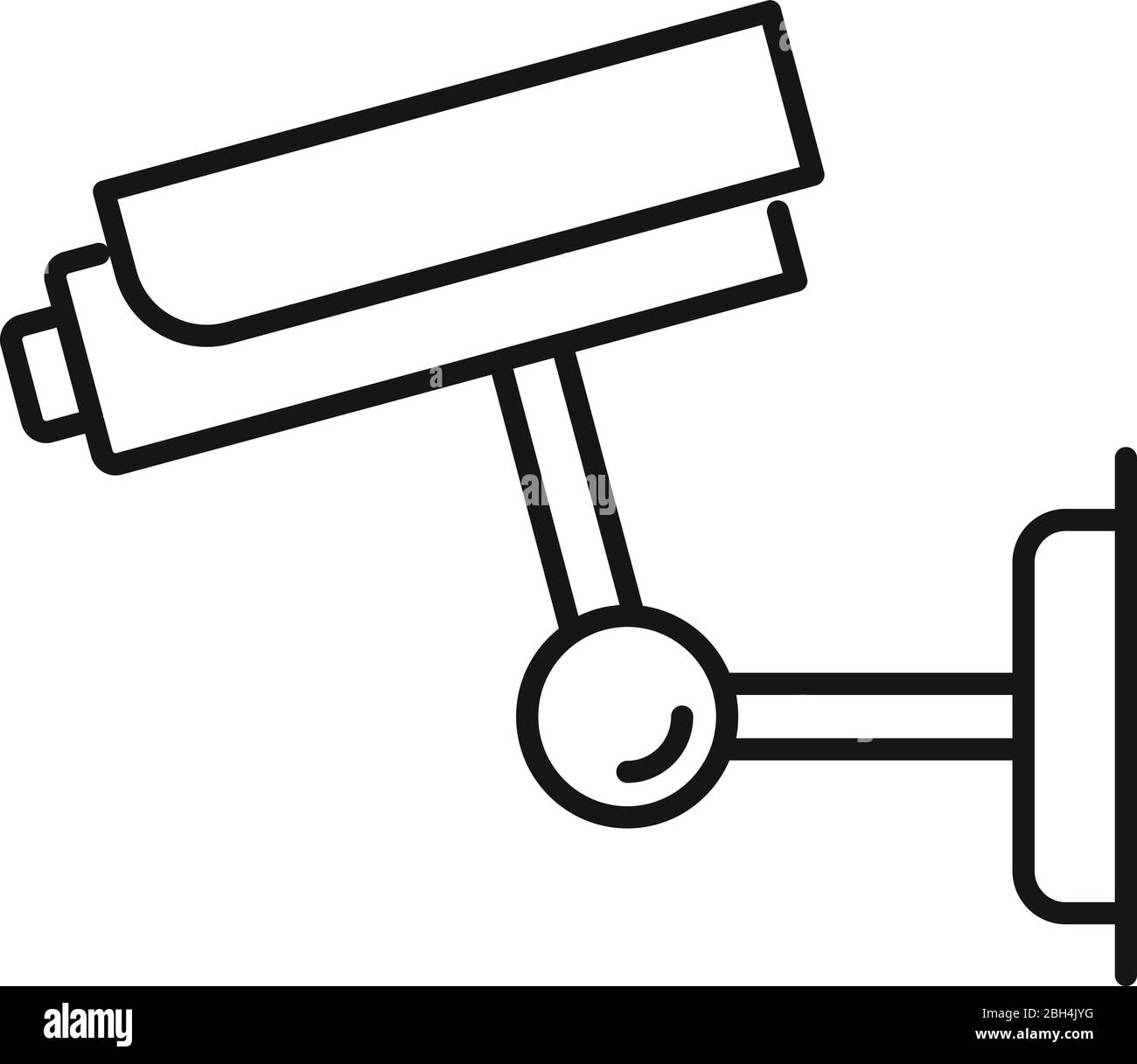Smart outdoor camera icon. Outline smart outdoor camera vector icon for ...