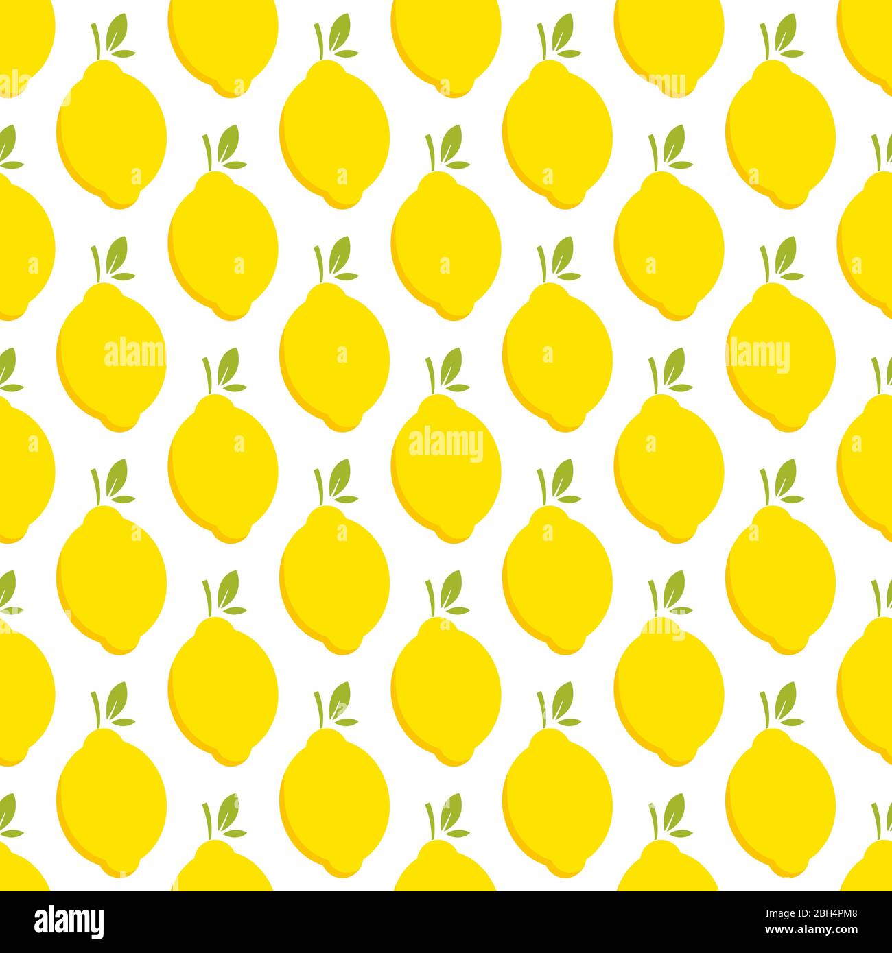Lemon fruit seamless bright art vector pattern Stock Vector
