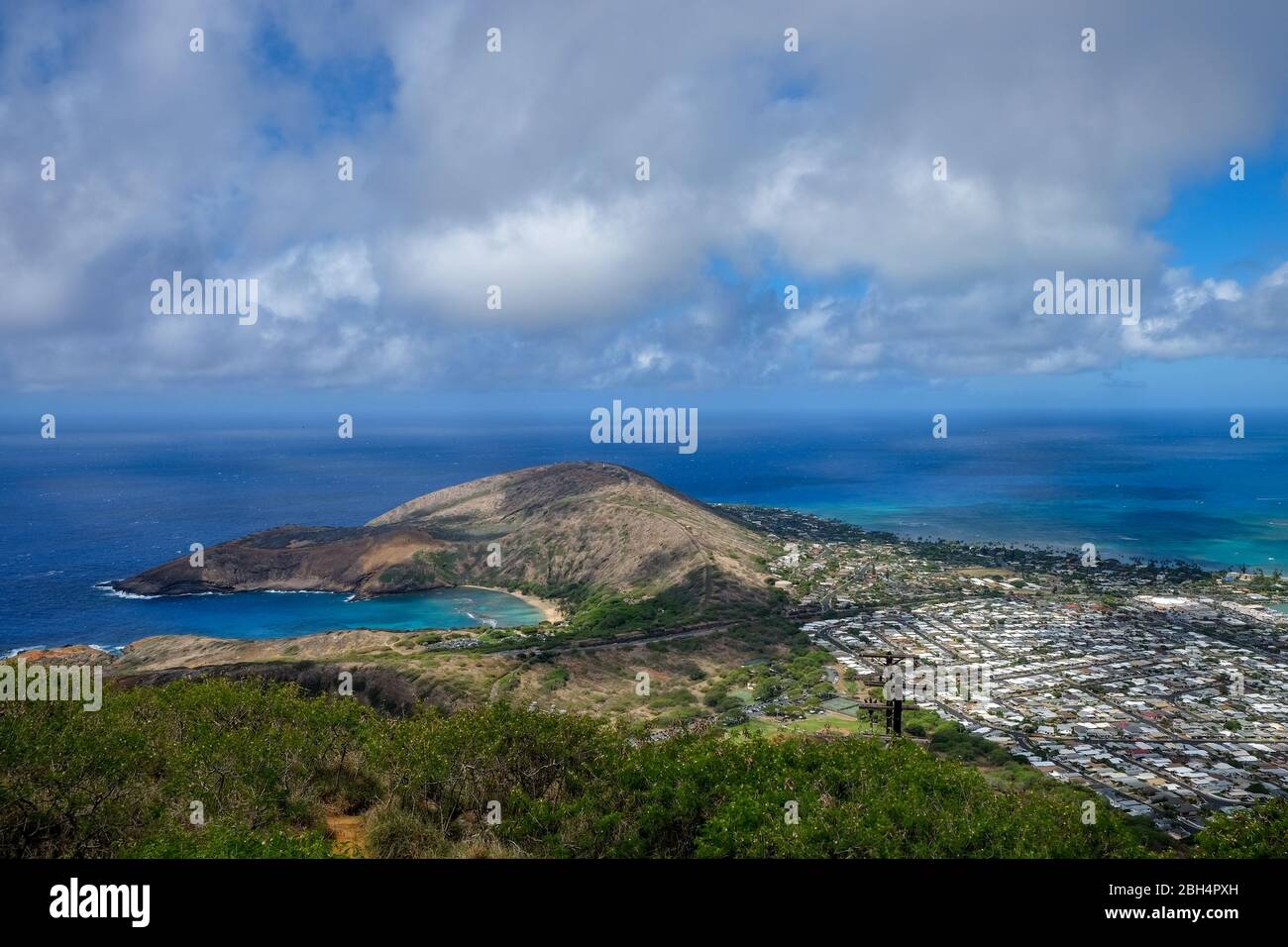 Viewpiont Koko Head Oahu Hawaii Stock Photo Alamy