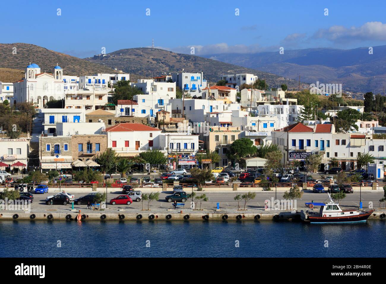 Port of Gavrio,Andros Island,Greece,Europe Stock Photo - Alamy