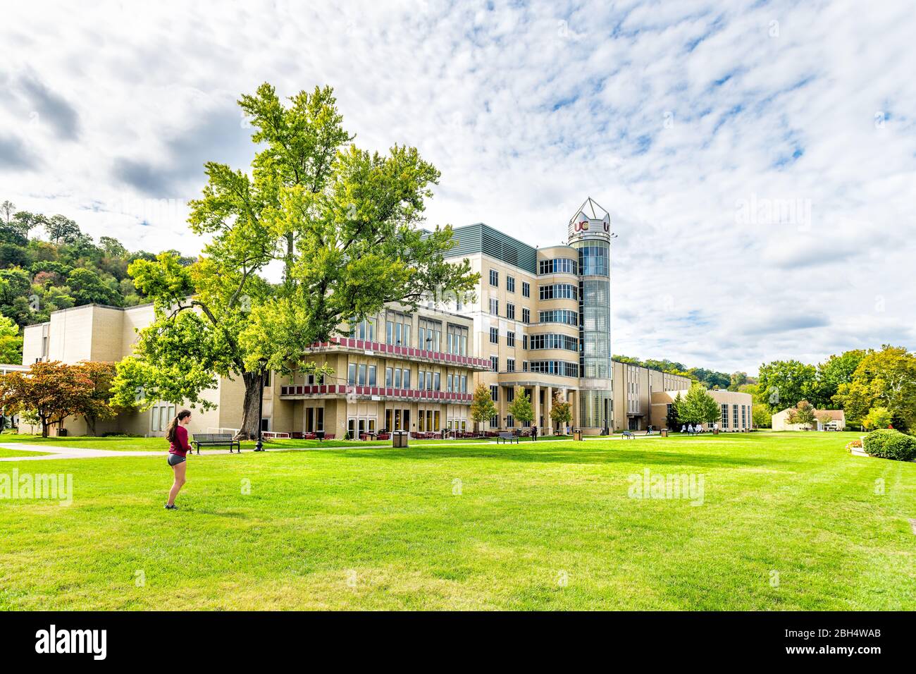 Charleston usa october 17 2019 university campus grounds with park