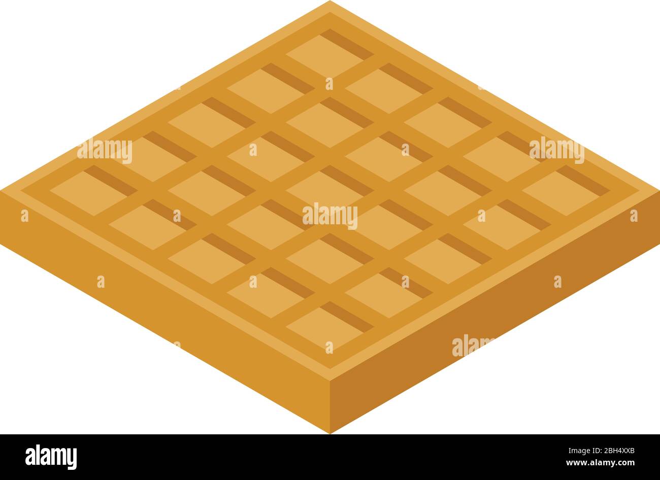 French biscuit icon, isometric style Stock Vector