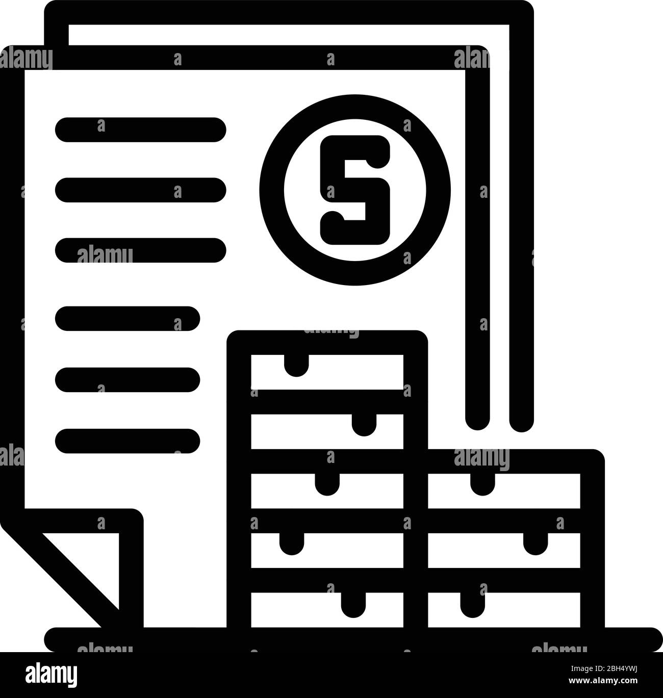 Money agency icon, outline style Stock Vector Image & Art - Alamy