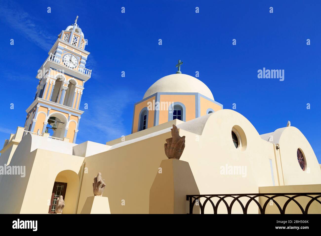 Cathedral of St, John the Baptist, Fira Town, Santorini Island, Greece ...