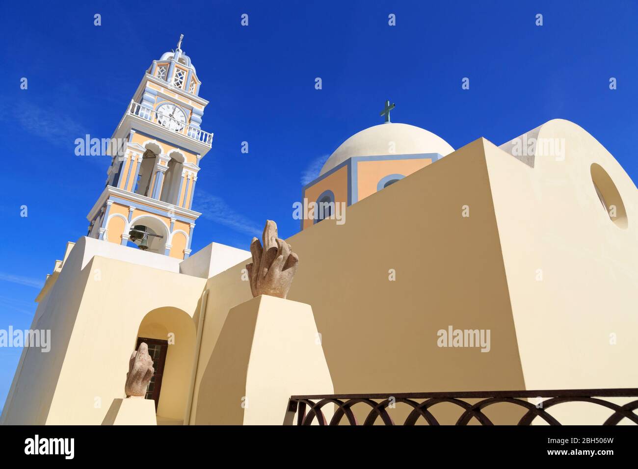 Cathedral of St, John the Baptist, Fira Town, Santorini Island, Greece ...