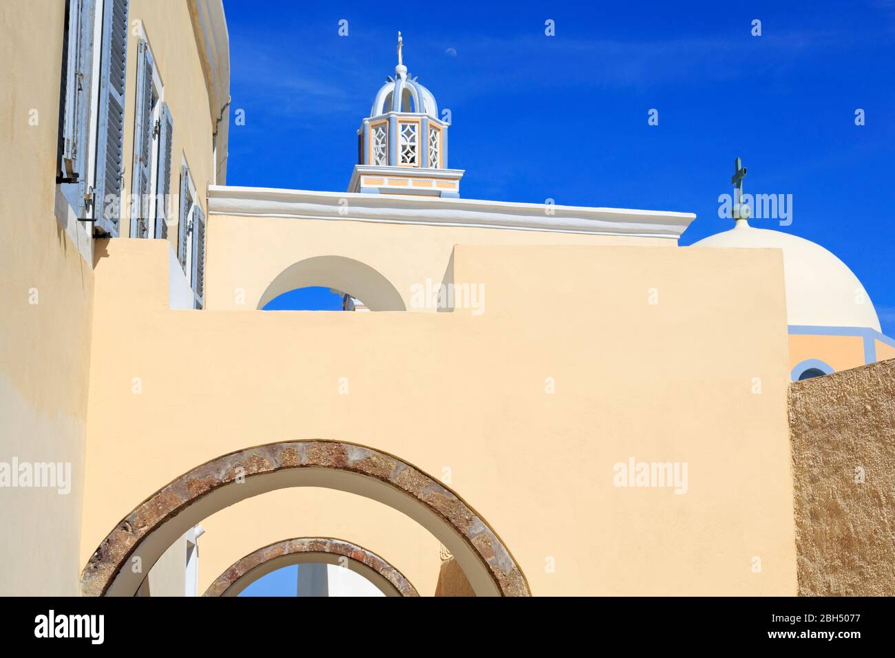 Cathedral of St, John the Baptist, Fira Town, Santorini Island, Greece ...