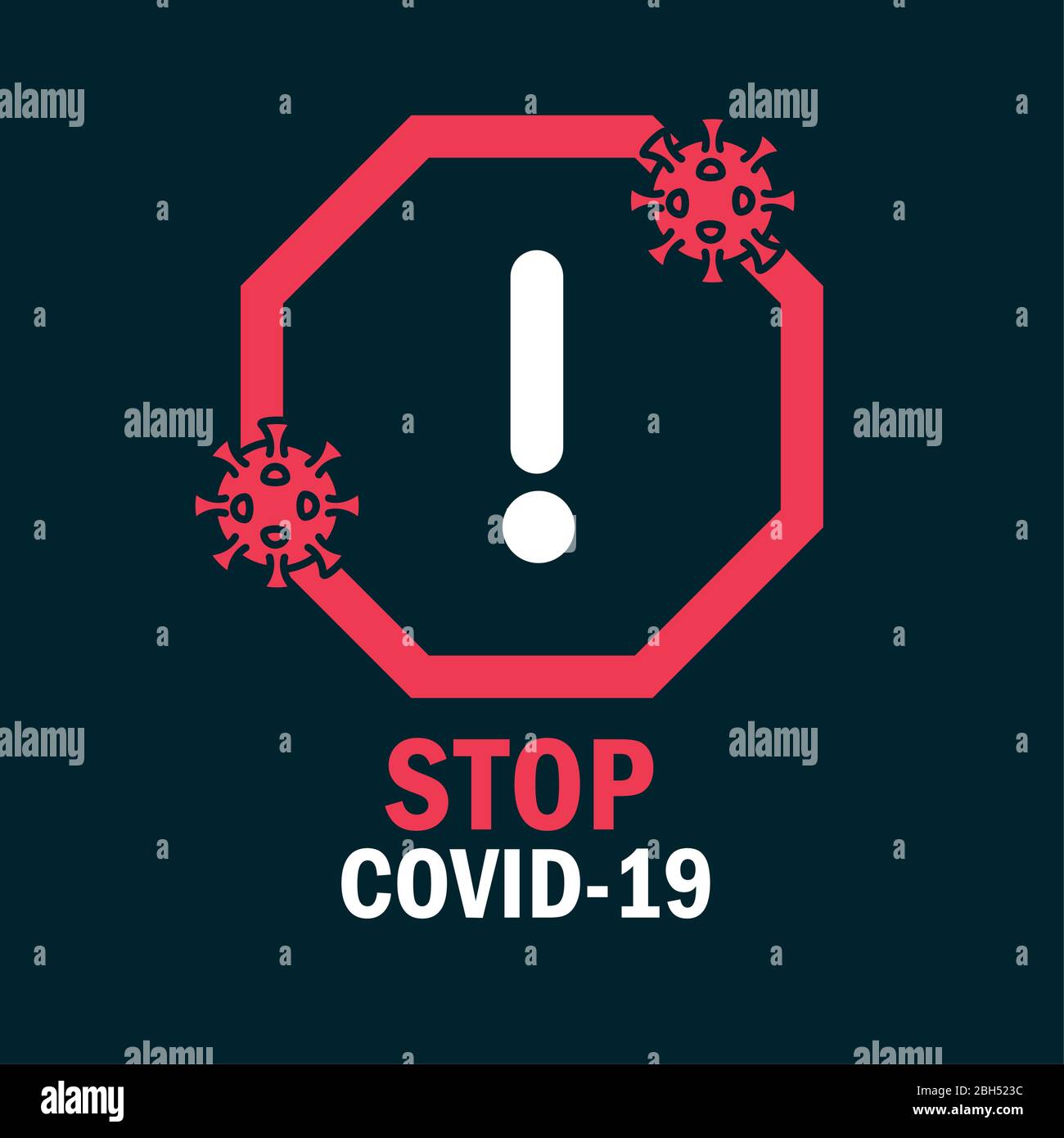 warning sign stop covid 19, pandemic coronavirus, outbreak disease ...