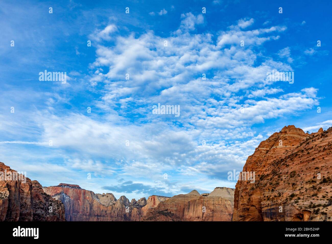 Canyon at Zion National Park in Utah, USA Stock Photo