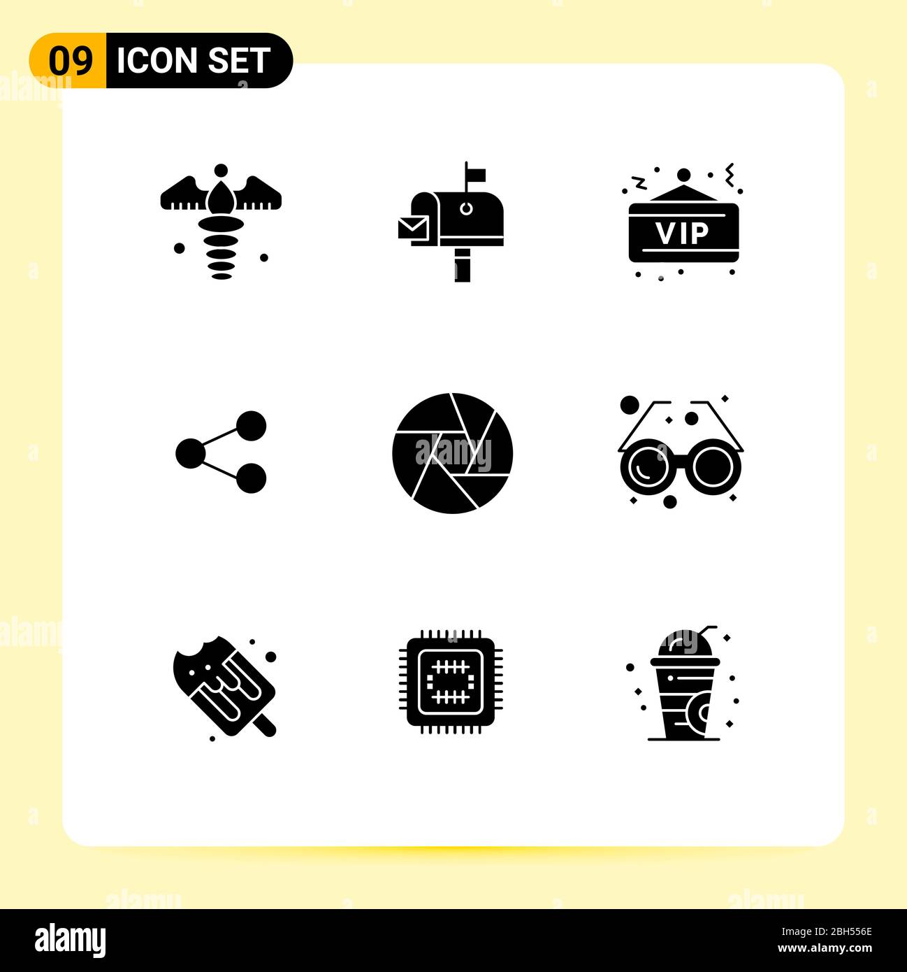Ice Cream Social Media Post Stock Vector Images Alamy