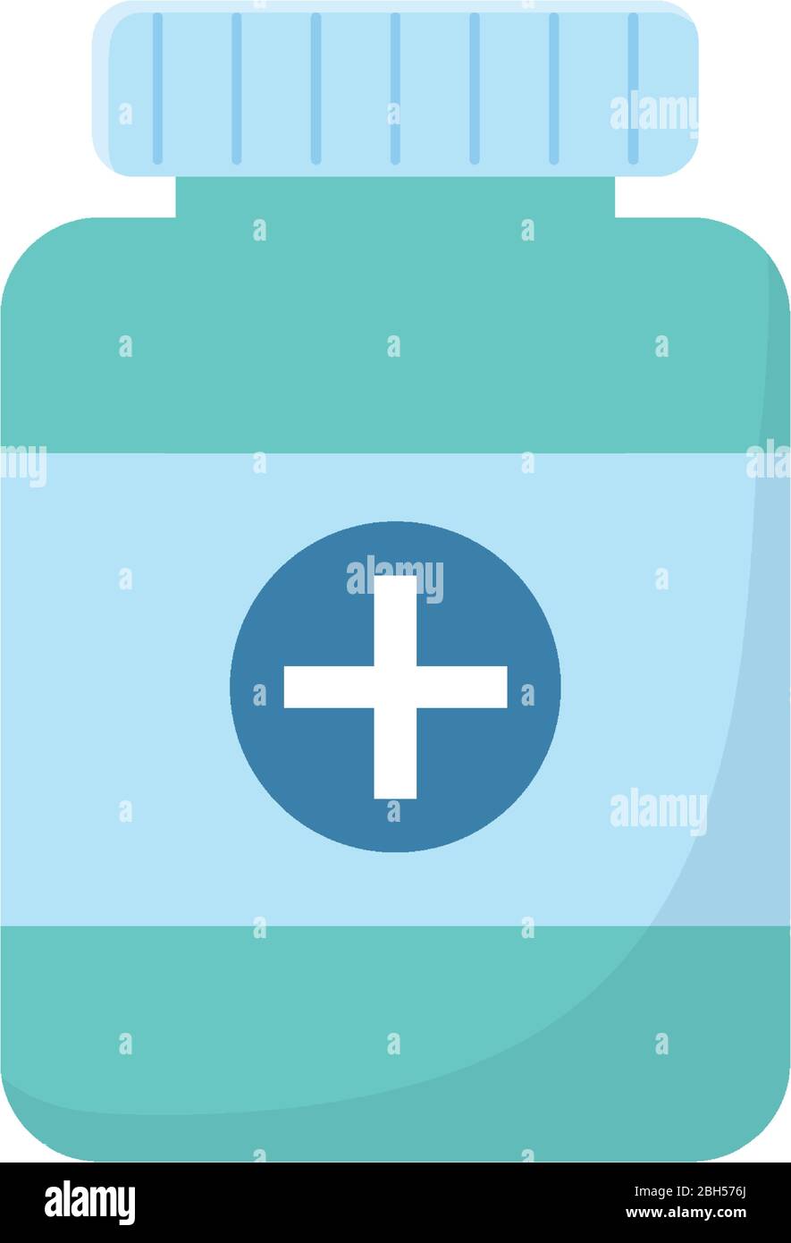 Medicine jar design of Medical care health emergency aid exam clinic and patient theme Vector
