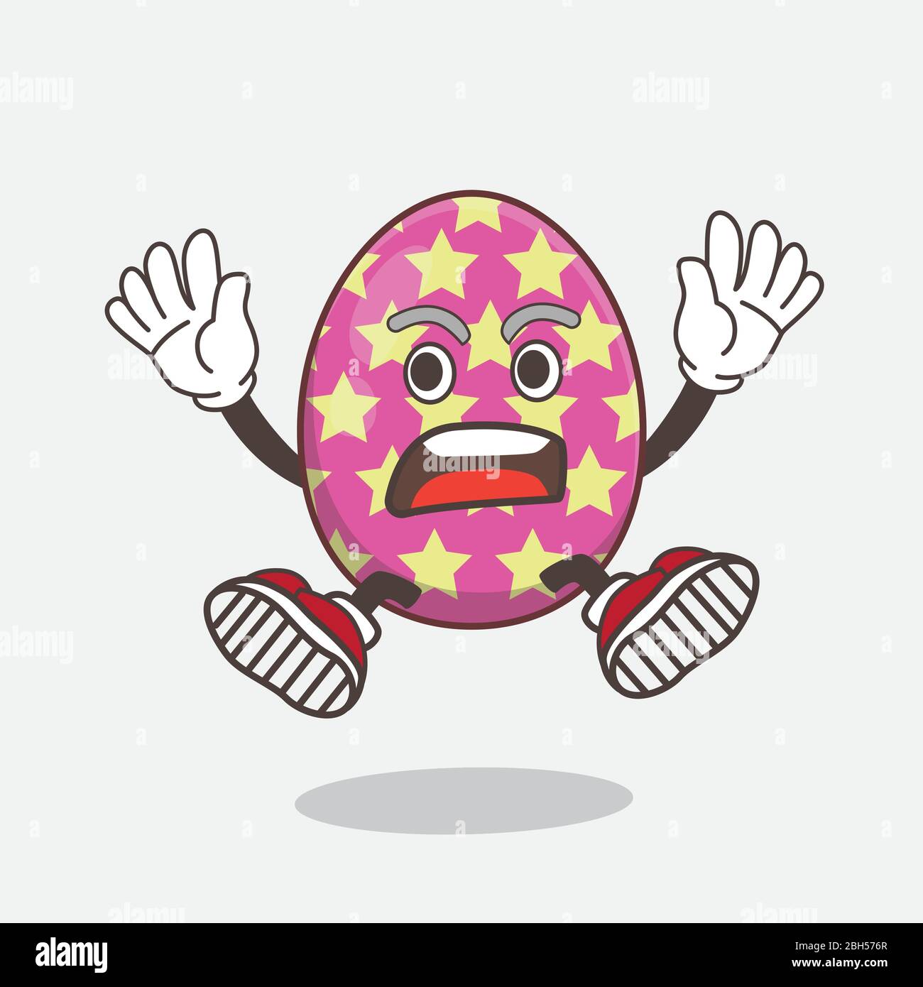 Illustration of Easter Egg Mascot Vector Character with Pose Stock ...
