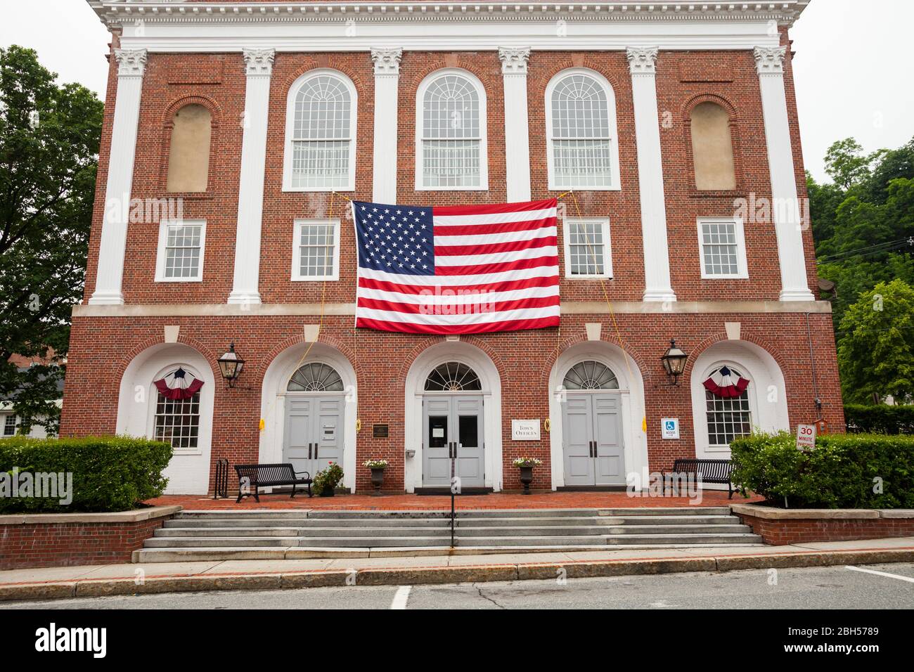 Town Hall in Peterborough, New Hampshire Stock Photo Alamy