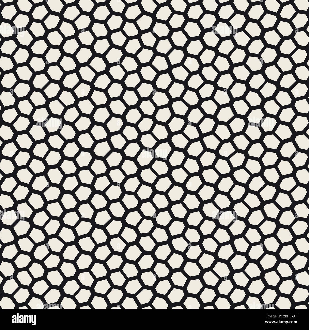 Seamless irregular lines vector mosaic pattern. Abstract chaotic tessellation texture Stock Vector